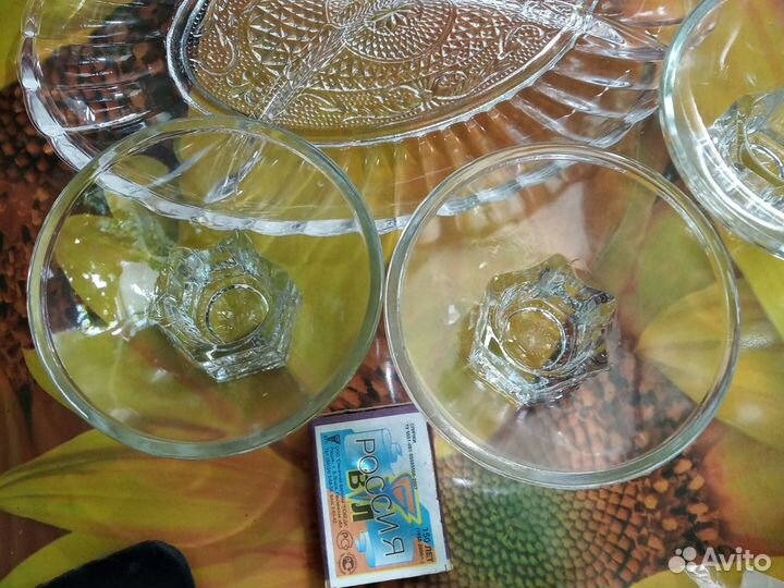 Подсвечники СССР стекло