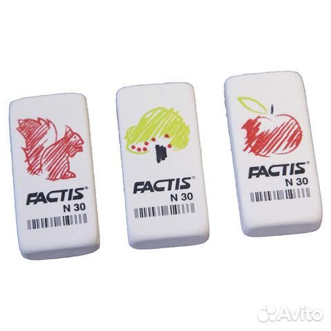 Ластик factis N 30 (Испания), 50х24х10 мм, белый
