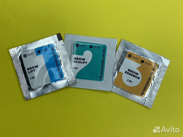 Составы в саше для долговременной укладки бровей