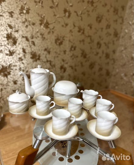 Кофейный сервиз Inglazur Freiberger porzellan