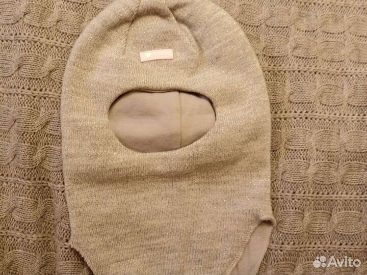 Шапка шлем для девочки 50 52