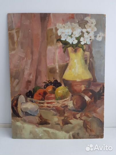 Картина. Натюрморт. Живопись маслом. Период СССР