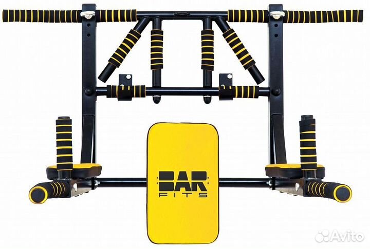 Турник 3в1 Premium 2.0 Черно-Желтый