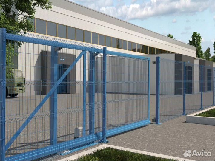 Ворота откатные 3d