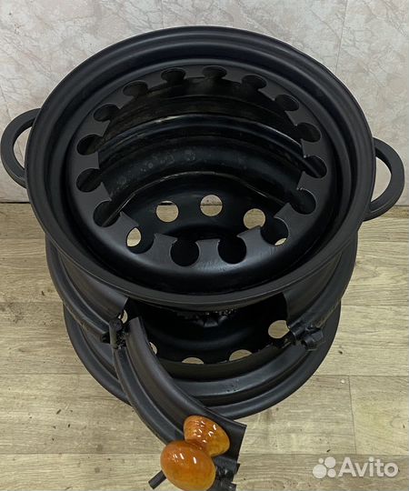 Печь для казана из дисков