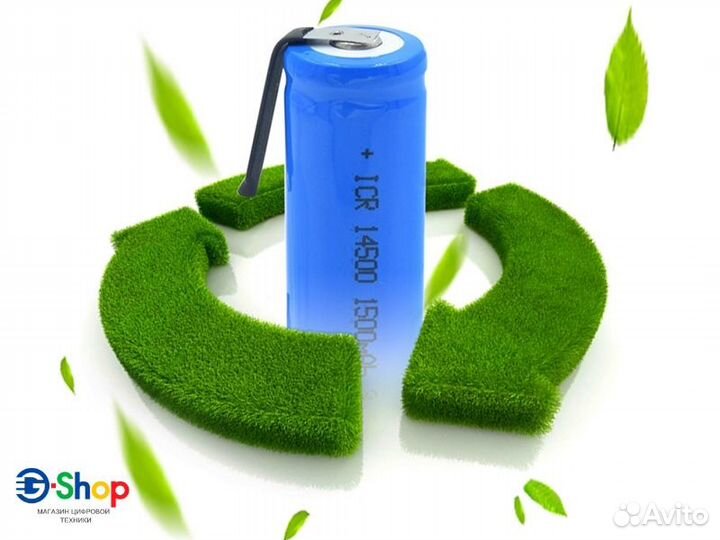 Аккумулятор Li-Ion 14500 3.7V 1500mAh размер AA