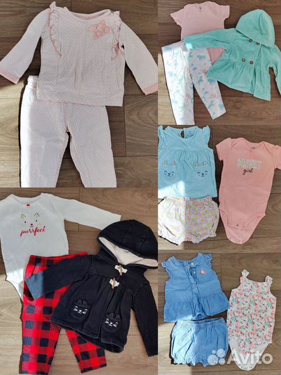 Вещи пакетом на девочку 74-80
