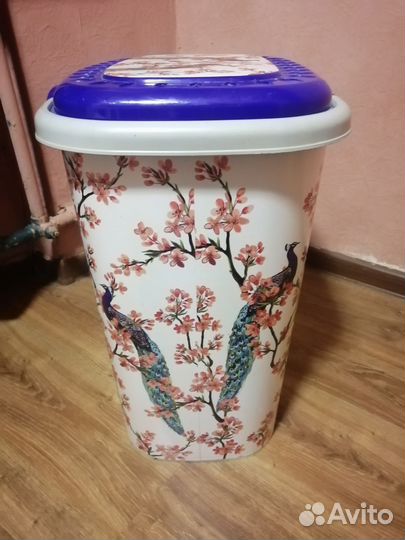 Корзина для белья узкая