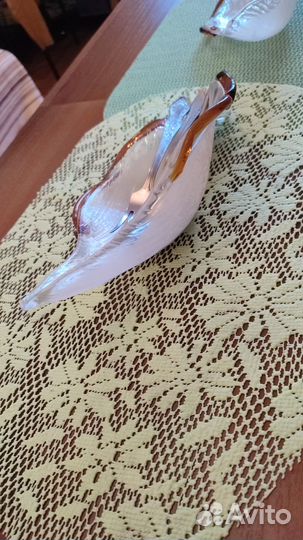 Декор стеклянные листики