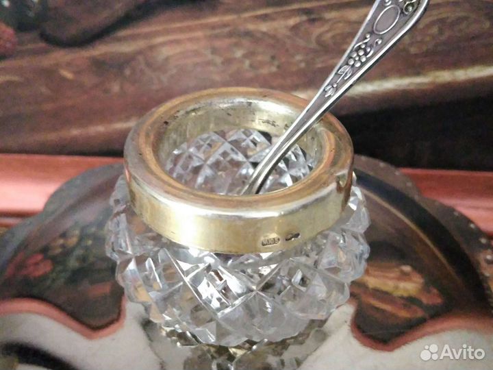 Солонки серебро, мельхиор СССР