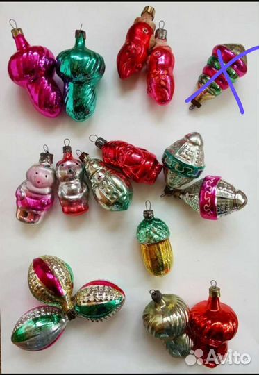 Ёлочные игрушки. СССР