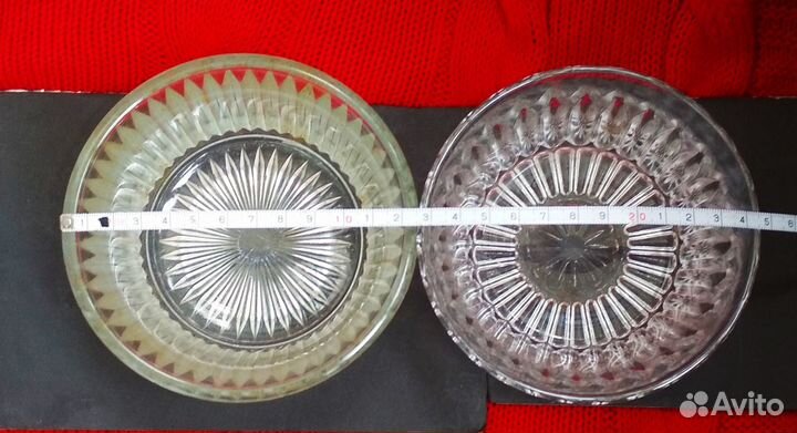 Конфетницы. 2 штуки. Стекло. СССР