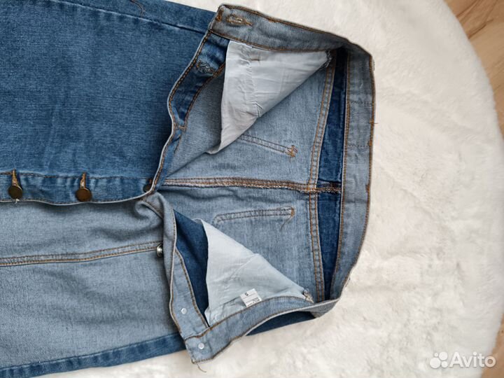 Юбка джинсовая zara S