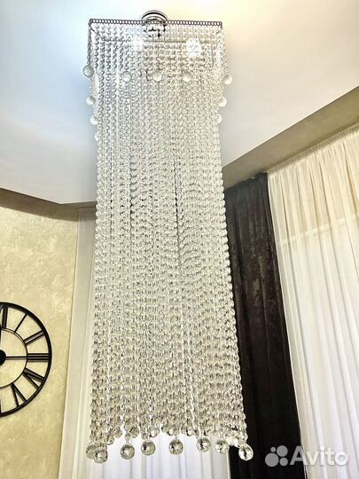 Люстра потолочная хрустальная