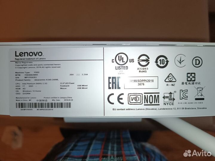 Моноблок Lenovo IdeaCentre A340-24IWL