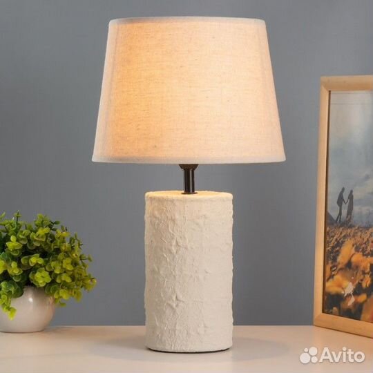 Настольная лампа 'Сюзана' Е14 40Вт бежевый 22,5х22