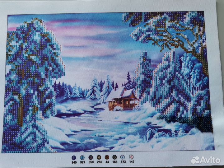 Канва для вышивания мулине и бисером