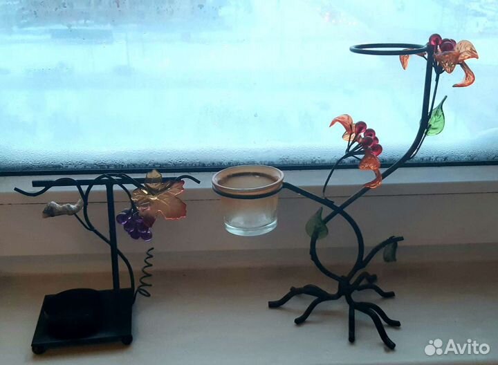 Кованые подсвечники 2шт