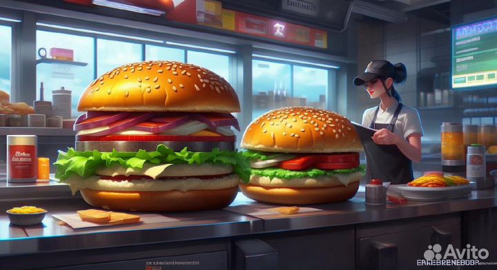 Кассир в ресторан