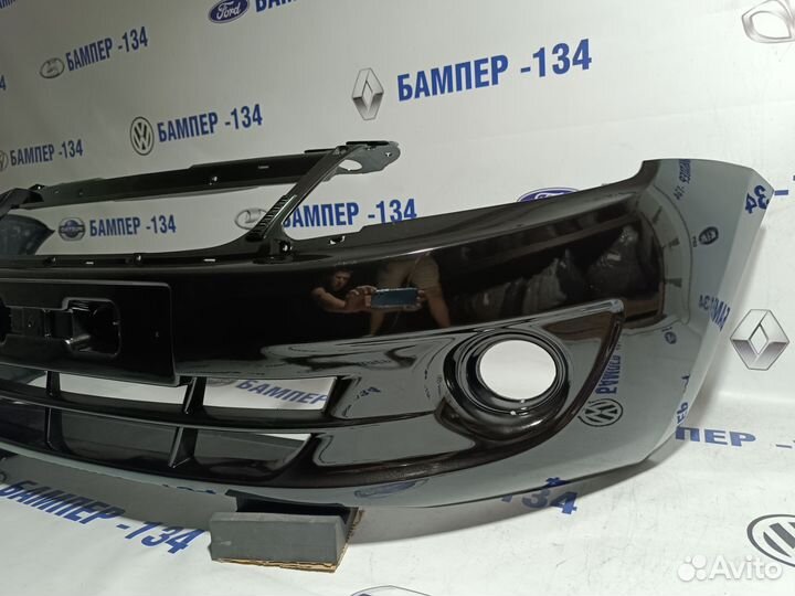 Бампер передний Лада Гранта в цвет черный