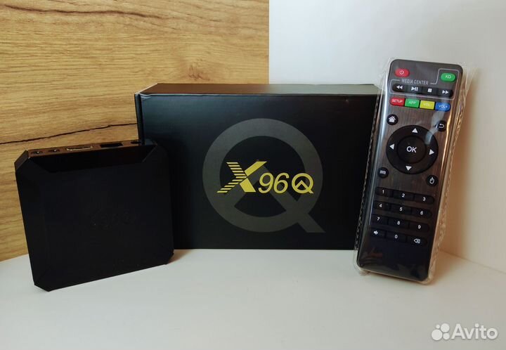Новая под ключ смарт тв приставка X96Q 2/16Гб