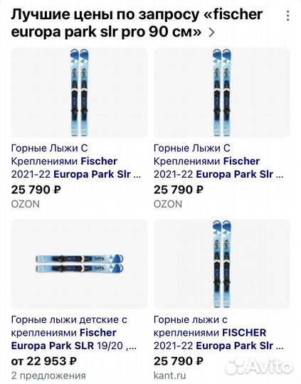 Горные лыжи 90 см новые