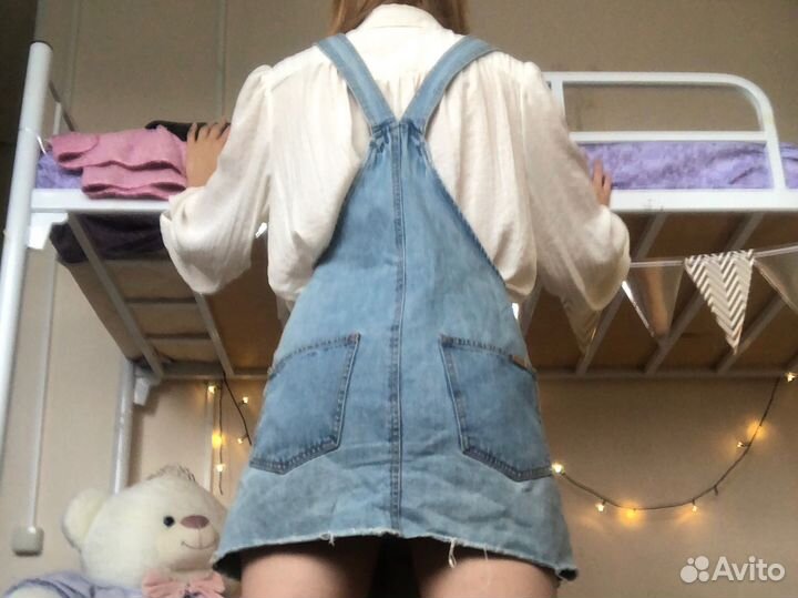 Джинсовый комбинезон Bershka