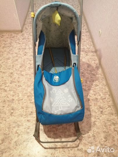 Детские санки коляска ника