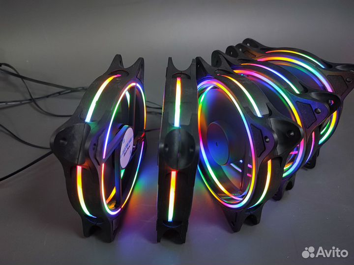 Опт от 10шт RGB LED Кулер R3 RGB3 для корпуса