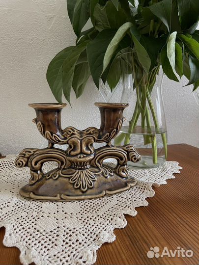 Фарфоровый подсвечник СССР Винтаж