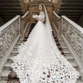Свадебное платье с бабочками (60 фото)