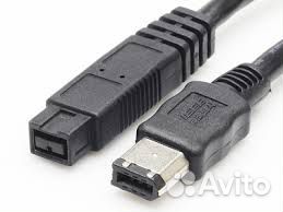 Firewire 800 - 400 кабель 0.6м новый 9pin 6pin