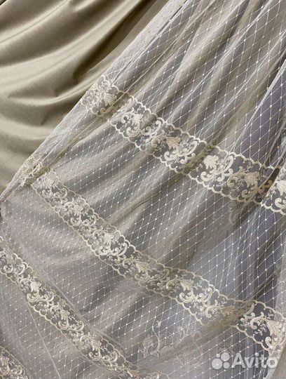 Итальянския шторы бархат,тюль вышивка 