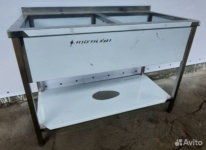 Мойка 2х секционная из нержавейки
