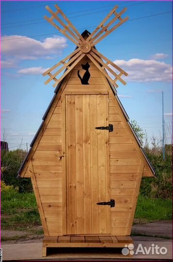 Дачный туалет деревянный BAG338