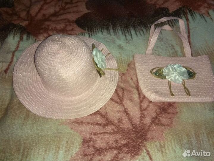 Шляпа летняя, сумочка