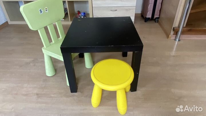 Детский стол и стул IKEA маммут