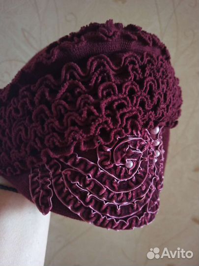 Шапка женская вязаная