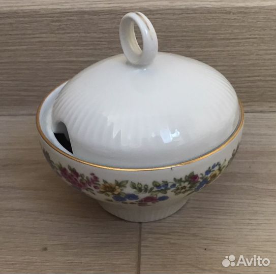 Масленка, соусница ilmenau, фарфор СССР