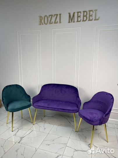 Диван, кресло, стулья для салона красоты, мебель