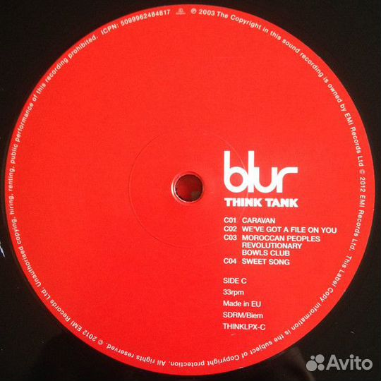 Виниловая пластинка PLG Blur Think Tank (180 Gram