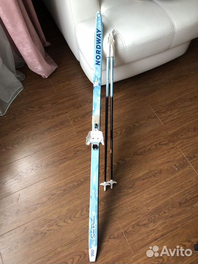 Лыжи беговые детские 140 с ботинками