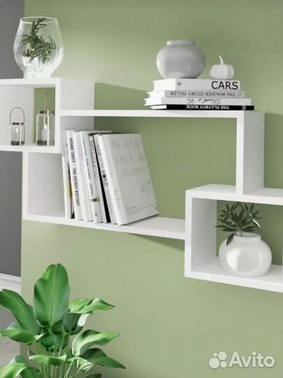 Полка настенная белая бу