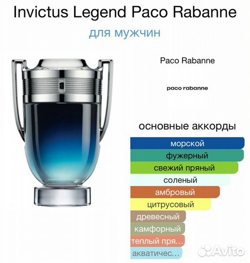 Paco rabanne invictus legend