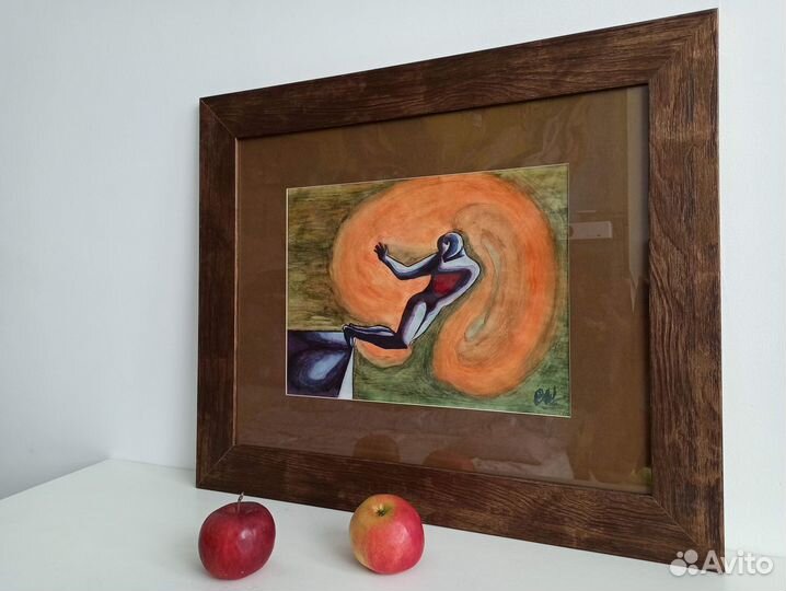 Картина для интерьера гуашь оригинал