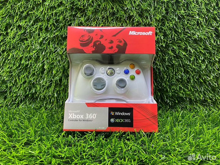 Геймпад Xbox 360 проводной, белый