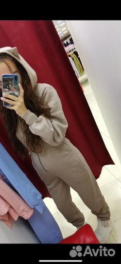 Теплый комбинезон с ушками женский