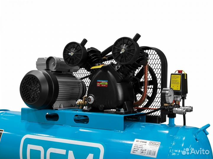 Компрессор DGM AC-2100B ременной, 100л