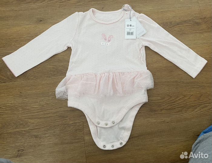 Боди mothercare 12-18 с этикеткой