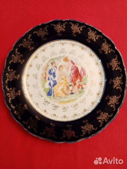 Тарелка кобальтовая советского периода